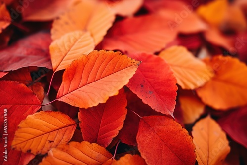 Autumn atmosphere, fallen leaves