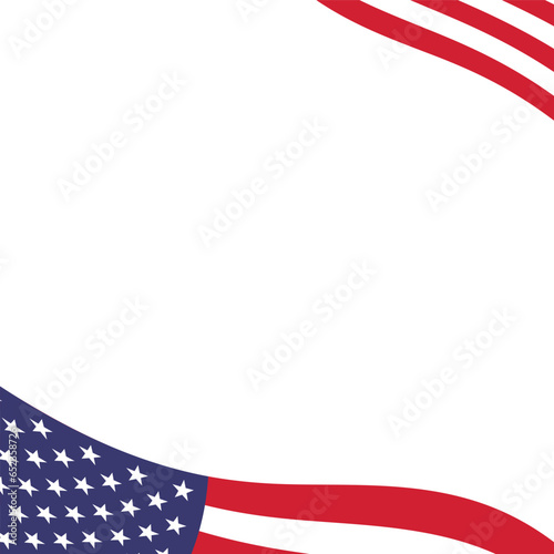 Photocall template for Happy usa independence day celebration