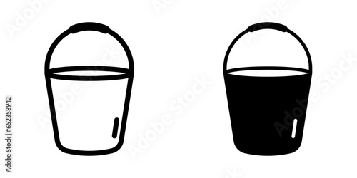 Bucket Icon, for mobile concept and web design. vector illustration