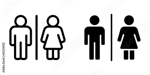 Restroom Icon, for mobile concept and web design. vector illustration