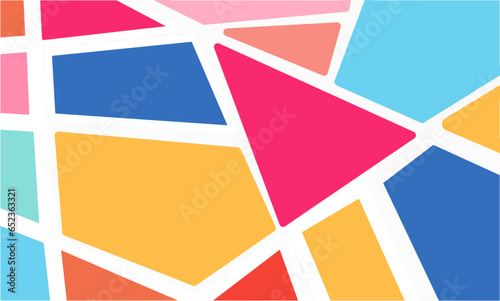 Seamless abstract vector pattern with hand drawn colorful triangles © Suparto