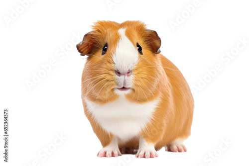 a beautiful Guinea pig on a white background studio shot