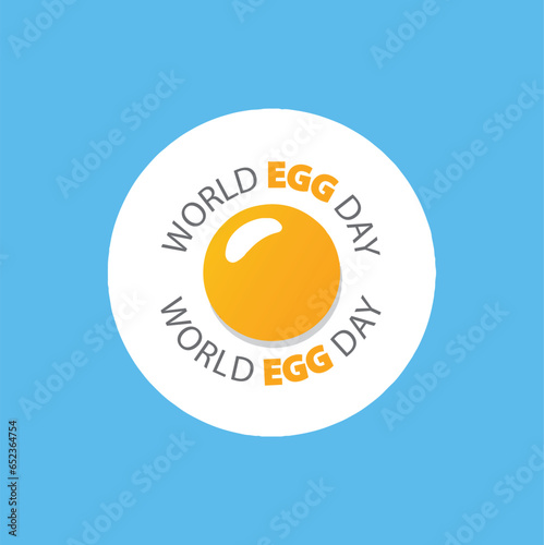 World Egg Day - vector, illustration. Suitable for greeting card, poster and banner.