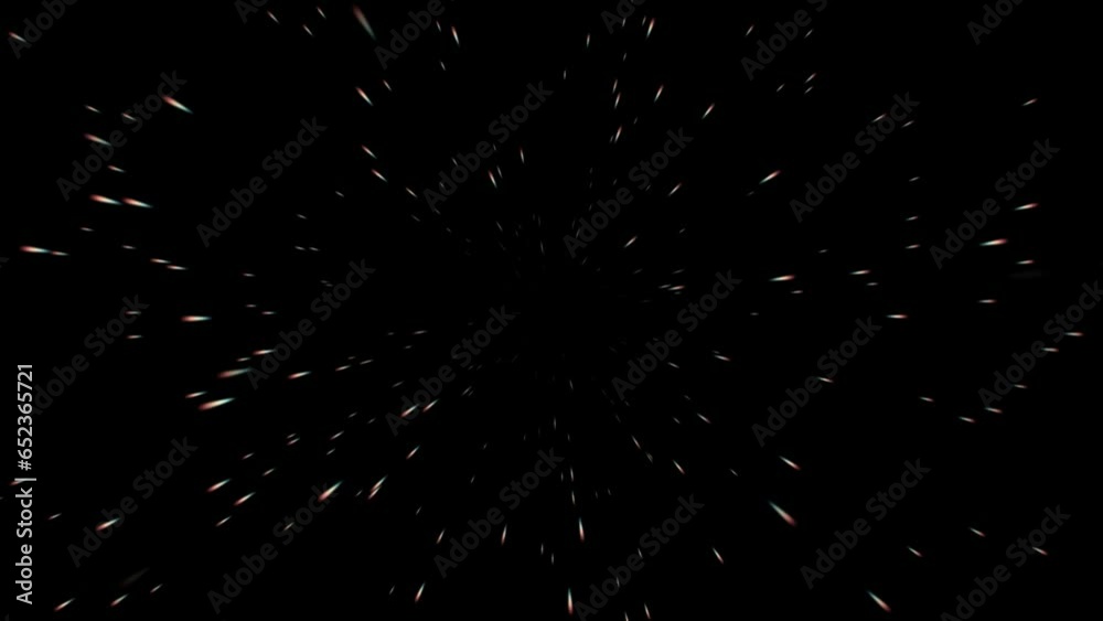 Star burst, time travel conceptual animation Star burst, time travel conceptual animation