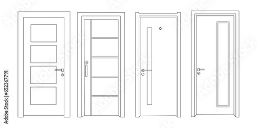Bedroom Wooden Door. Latest House Door Designs With Pictures. Doors & Windows for Home & Office.