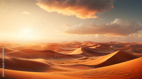 beautiful dune in golden light © duyina1990