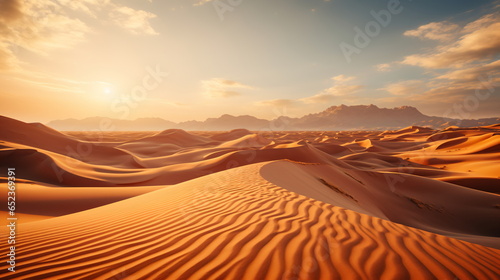 beautiful dune in golden light photo