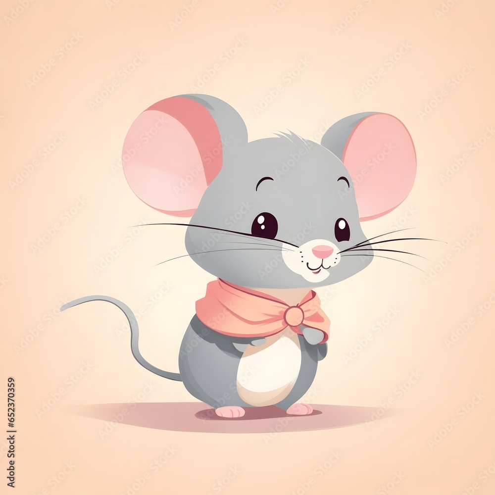 Mouse animal illustration AI Generative Mouse animal illustration AI Generative