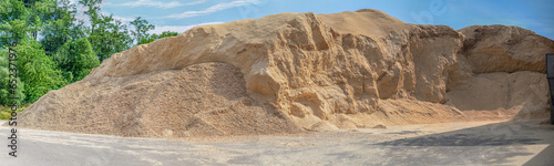 Rießiger Sägespänehaufen