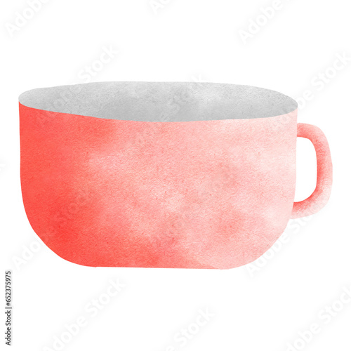 red cup isolated on white