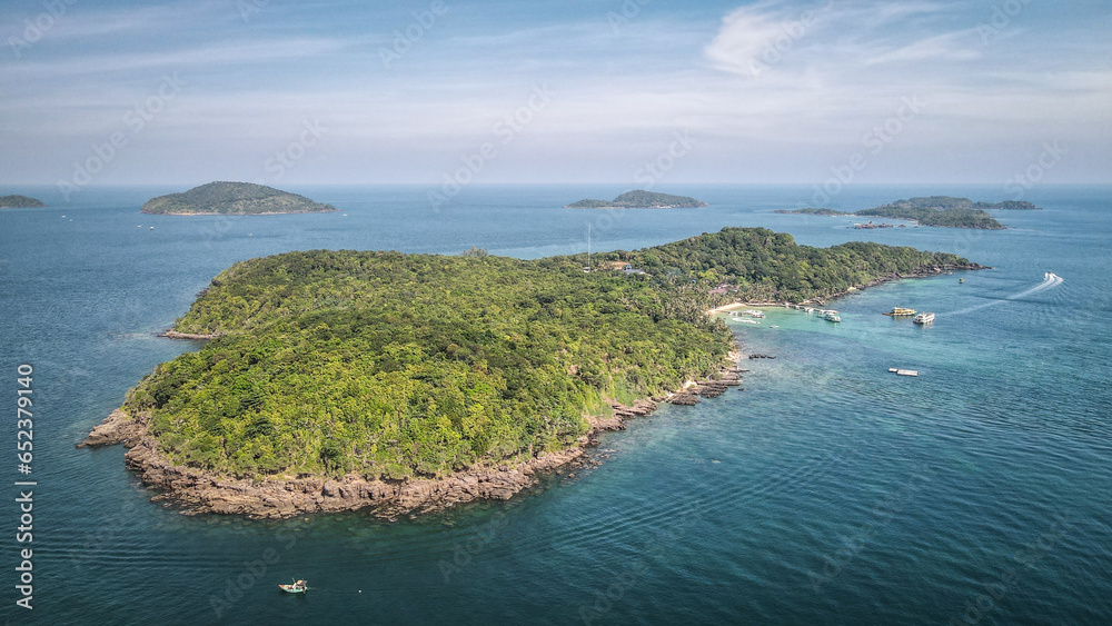 The aerial view of Phu Quoc Island in Southern Vietnam