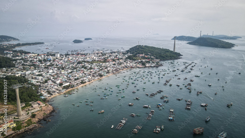 The aerial view of Phu Quoc Island in Vietnam