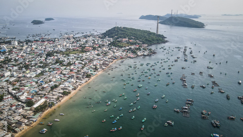 Fotografie The aerial view of Phu Quoc Island in Vietnam