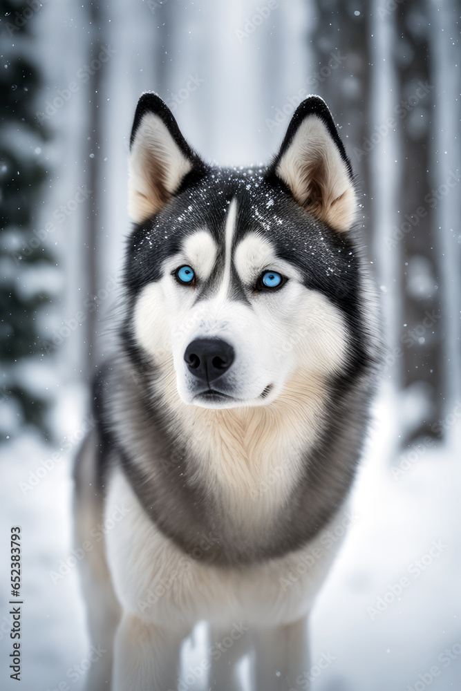 husky, generated by artificial intelligence