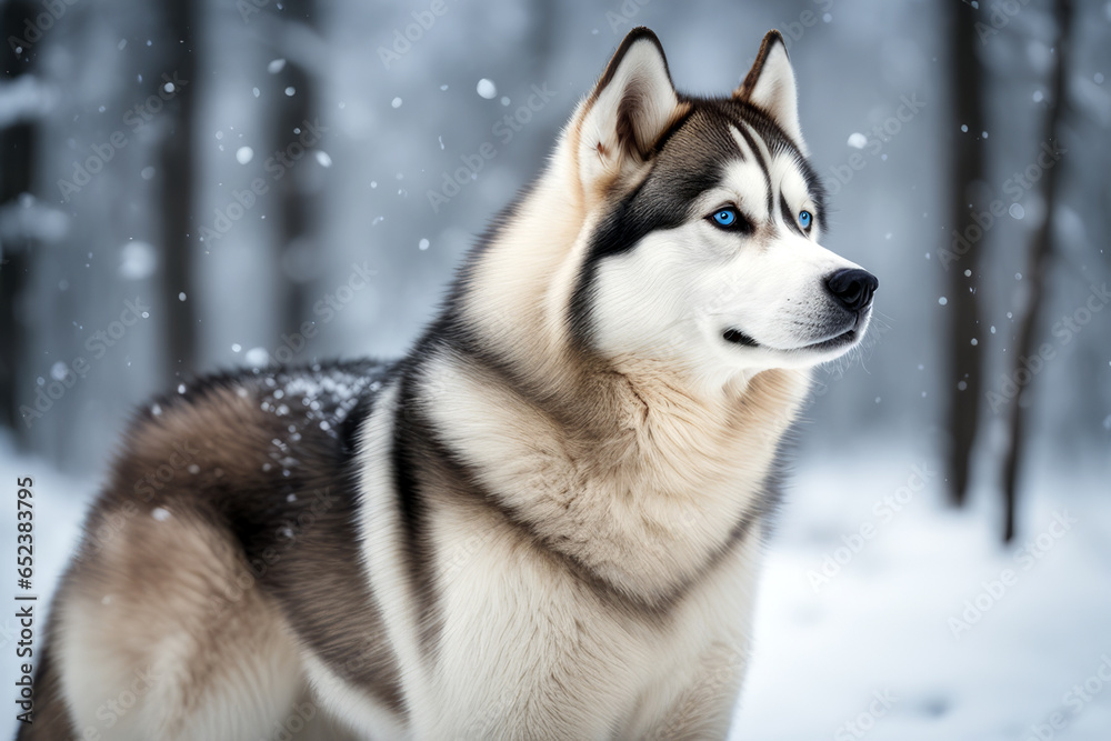 husky, generated by artificial intelligence