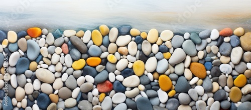 A closeup of colorful sea p...