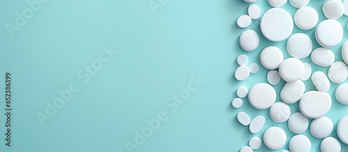 Bubbles and tablets rest on...