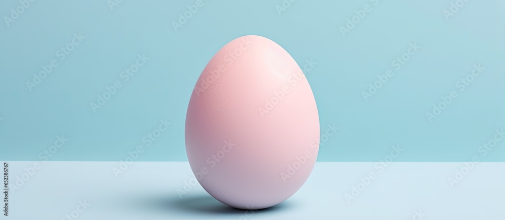 Isolated Easter egg on a isolated pastel background Copy space Isolated Easter egg on a isolated pastel background Copy space