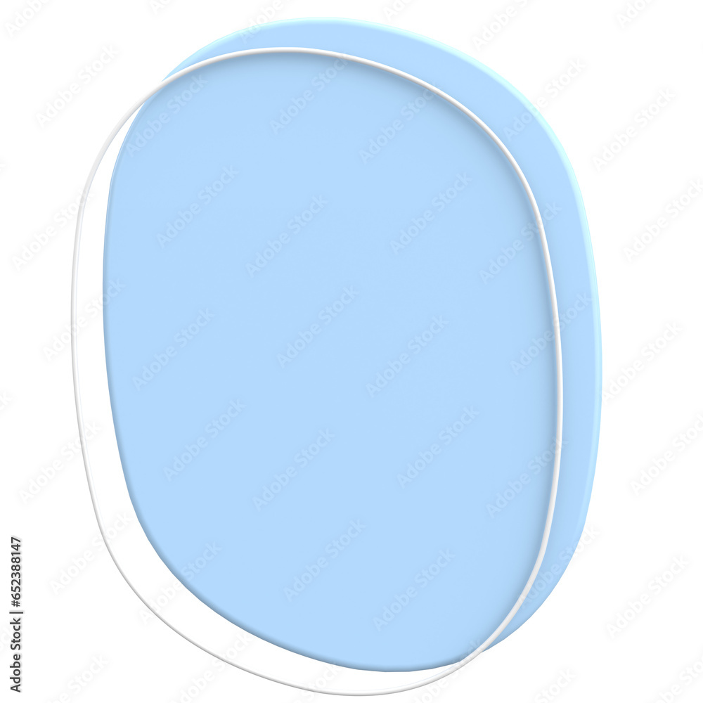 3D Blob. Abstract Text Box. 3D illustration. 3D Blob. Abstract Text Box. 3D illustration.