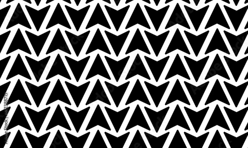 lack and white seamless pattern with triangle