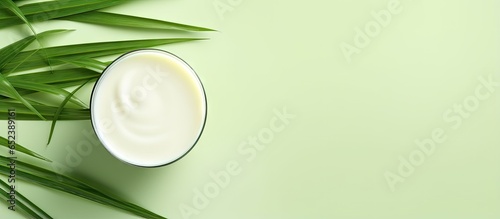 Pandan milk with isolated p...