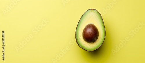 Avocado on a isolated paste...
