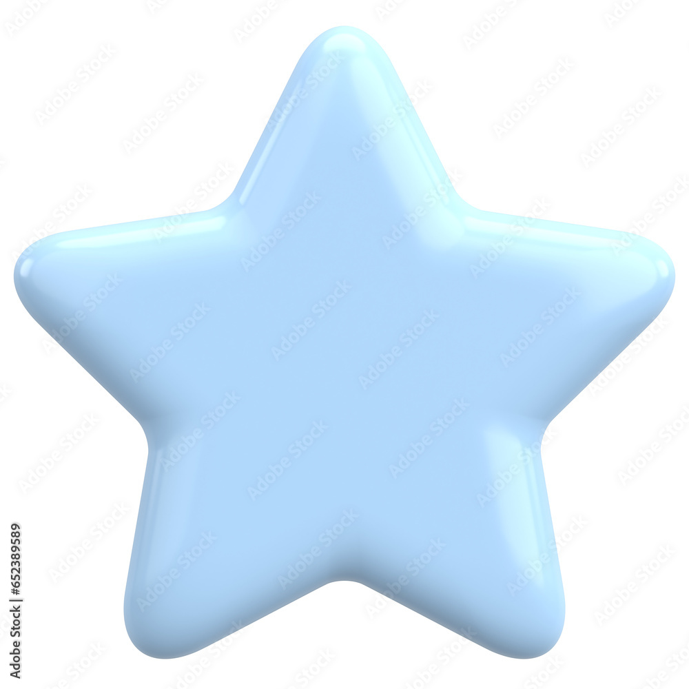 3D Star. Star Shape. 3D illustration. 3D Star. Star Shape. 3D illustration.