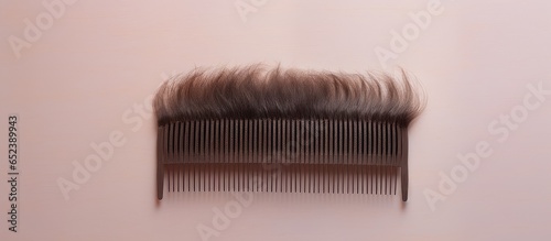 Comb with hair loss against...