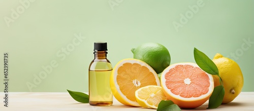 Copy space with citrus frui...