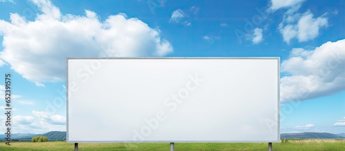 Empty billboard for outdoor...