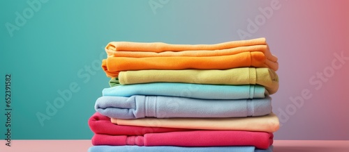 Colorful kitchen towels sta...