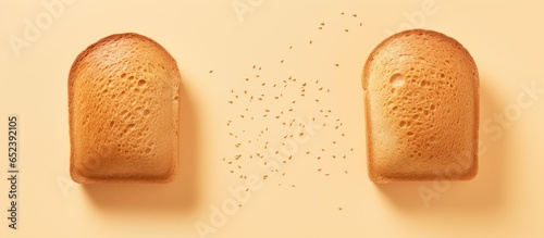 Top view of whole wheat bre...