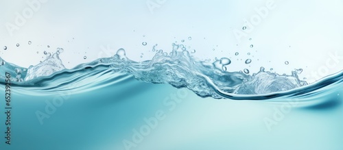 Water droplet on isolated pastel background Copy space