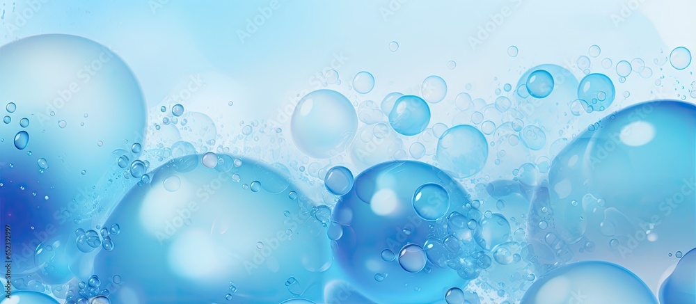 Blue abstract bubbles are perfect for a background isolated pastel background Copy space