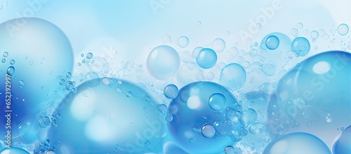 Blue abstract bubbles are p...
