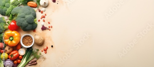 Cooking veggies with steam isolated pastel background Copy space