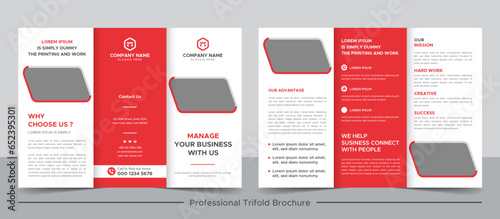 professional trifold business brochure template
