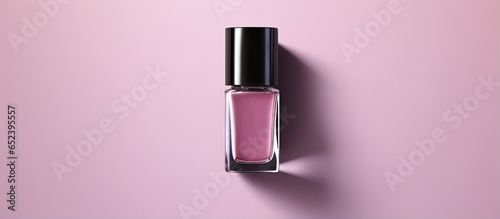 Nail polish bottle against ...