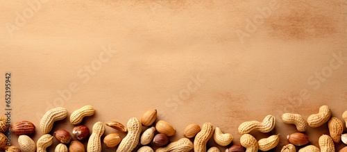 background of peanuts isola...