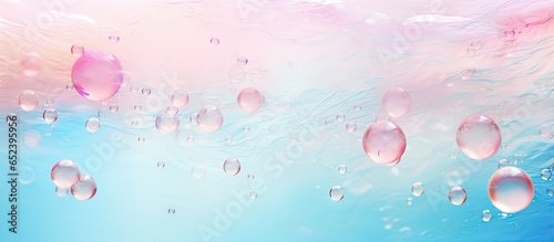 carbonated fresh water isolated pastel background Copy space