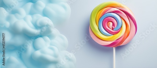 Vibrant lollipop on isolate...