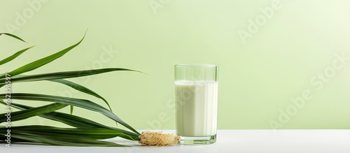Pandan milk with isolated p...