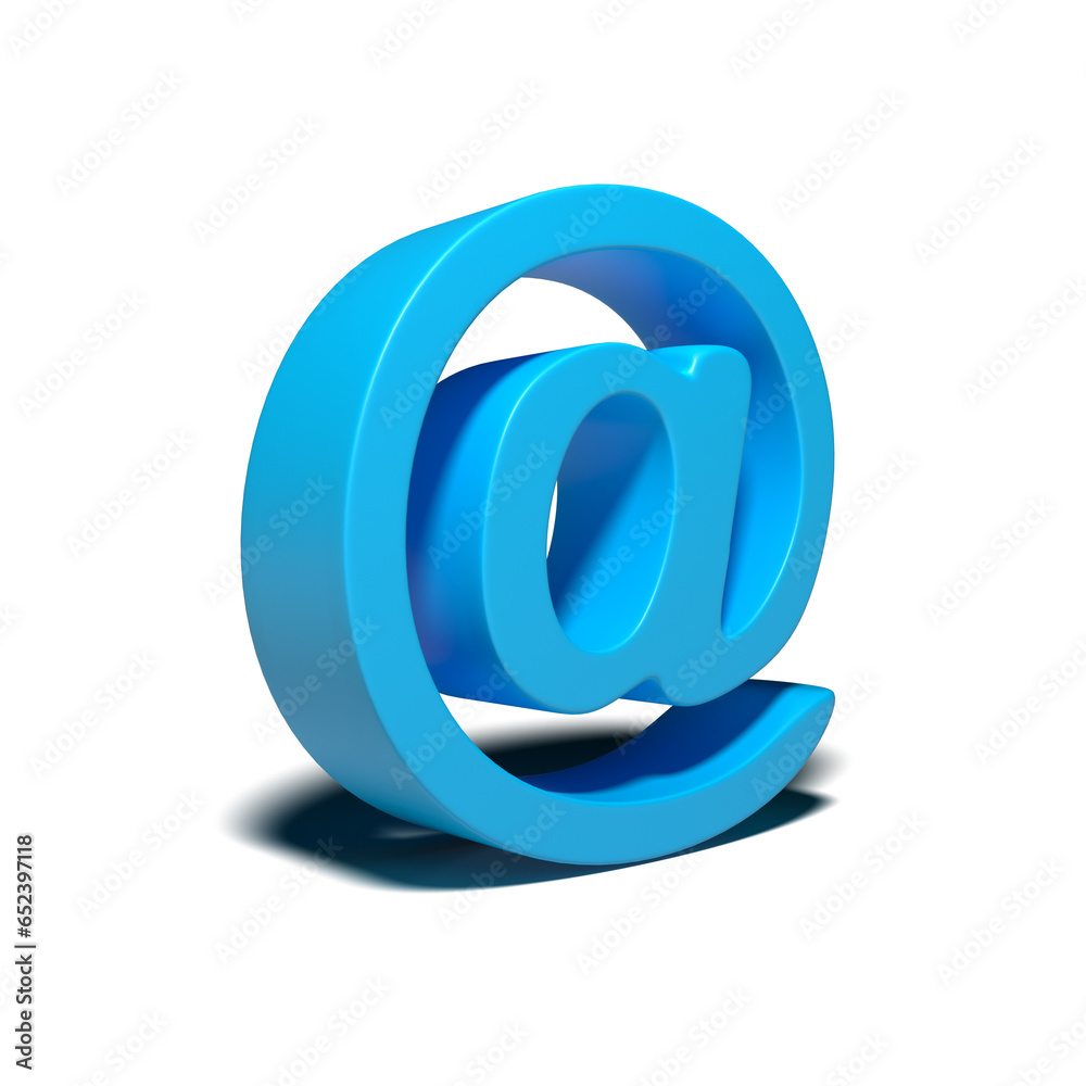 E-mail symbol. AT sign. Internet communication