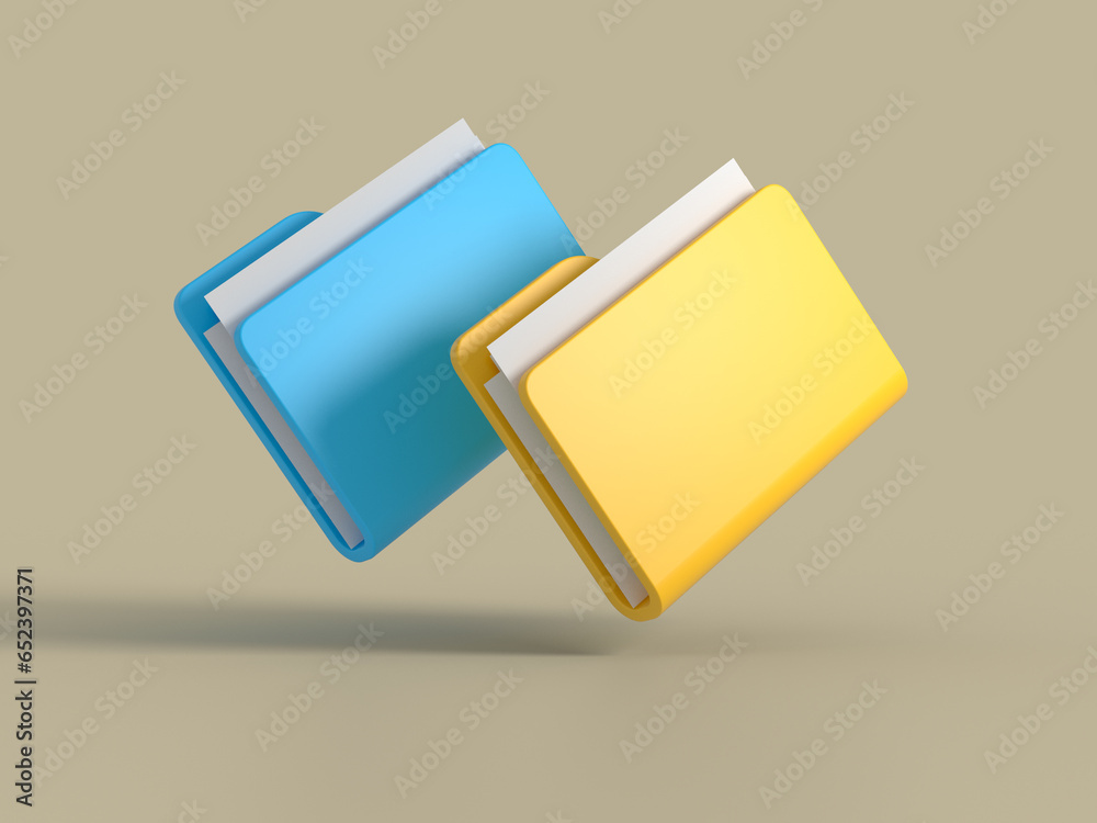 Office file folders. Business data concept Office file folders. Business data concept