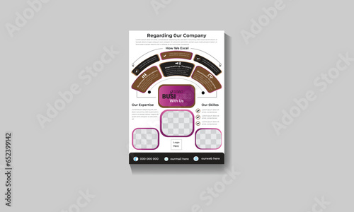  modern corporate business flyer design template.