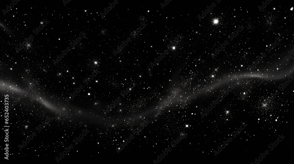 Black friday sale cosmic shining background. Abstract deep black galaxy illustration. Starry night sky space horizontal template.. - obrazy, fototapety, plakaty 