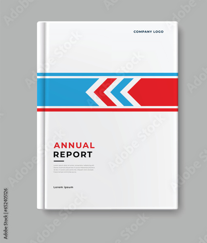 business modern annual report template cover design