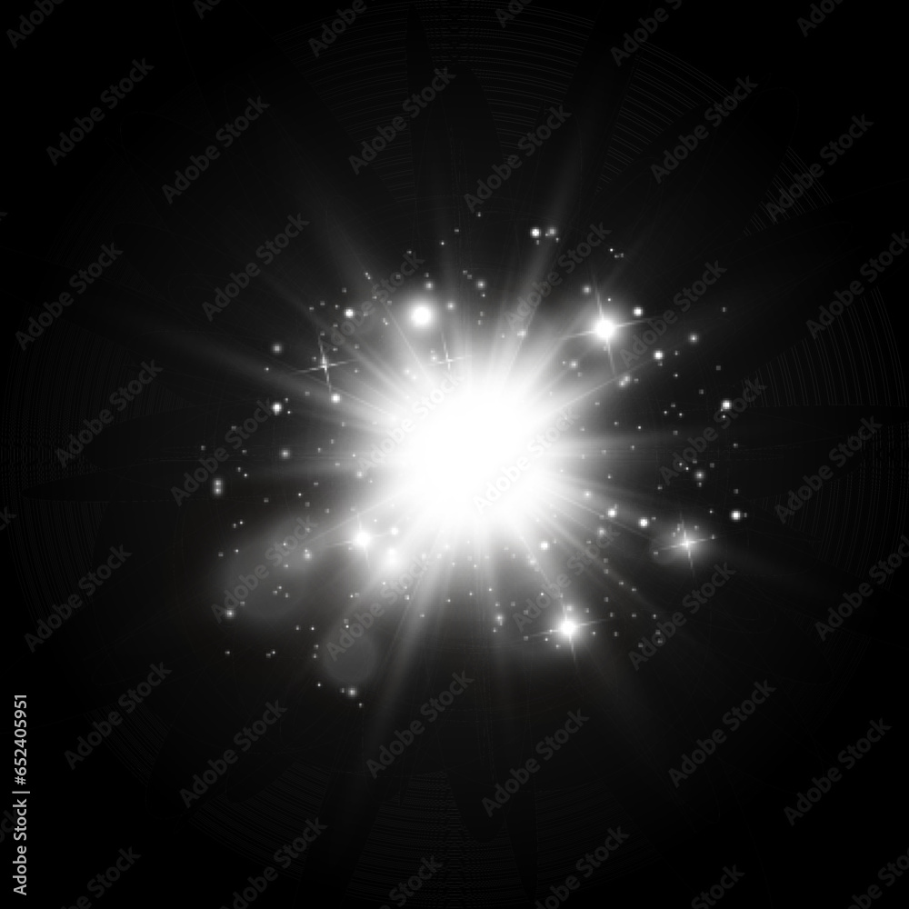 	
Vector transparent sunlight special lens flare light effect. Bright beautiful star. Light from the rays.	
