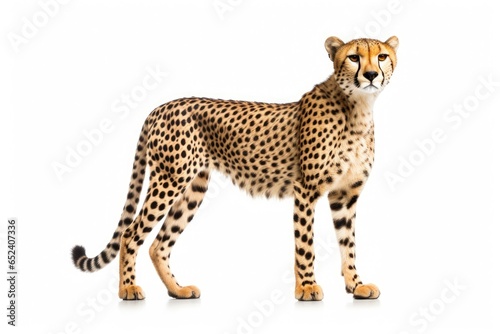 cheetah isolated on white background