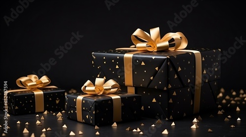 AI-Generated Gift Wrap Box for Black Friday, Cyber Monday, or Christmas